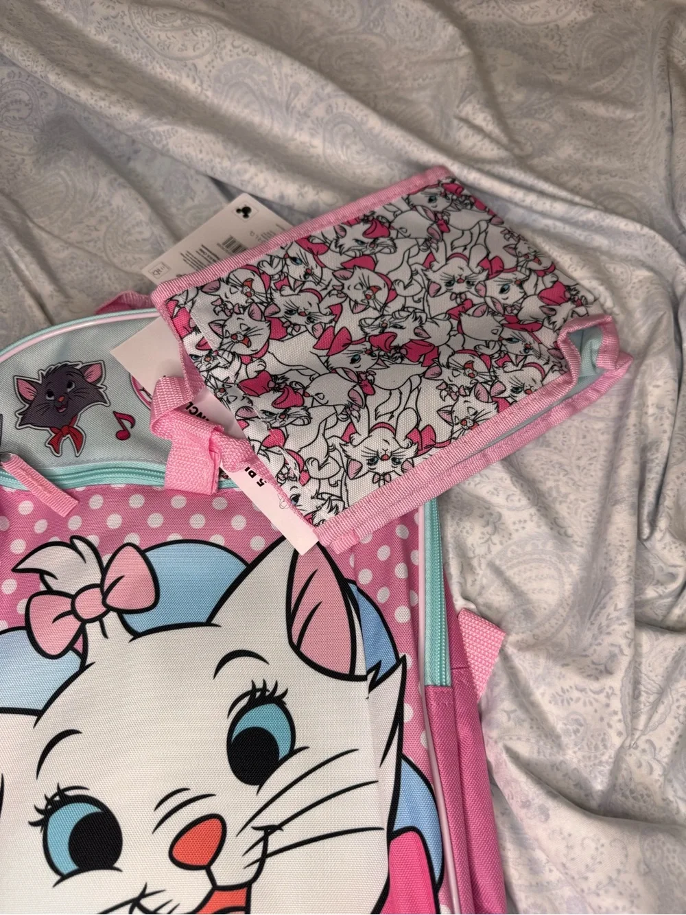 The Aristocats Marie, Berlioz & Toulouse 5 Piece Backpack Set
